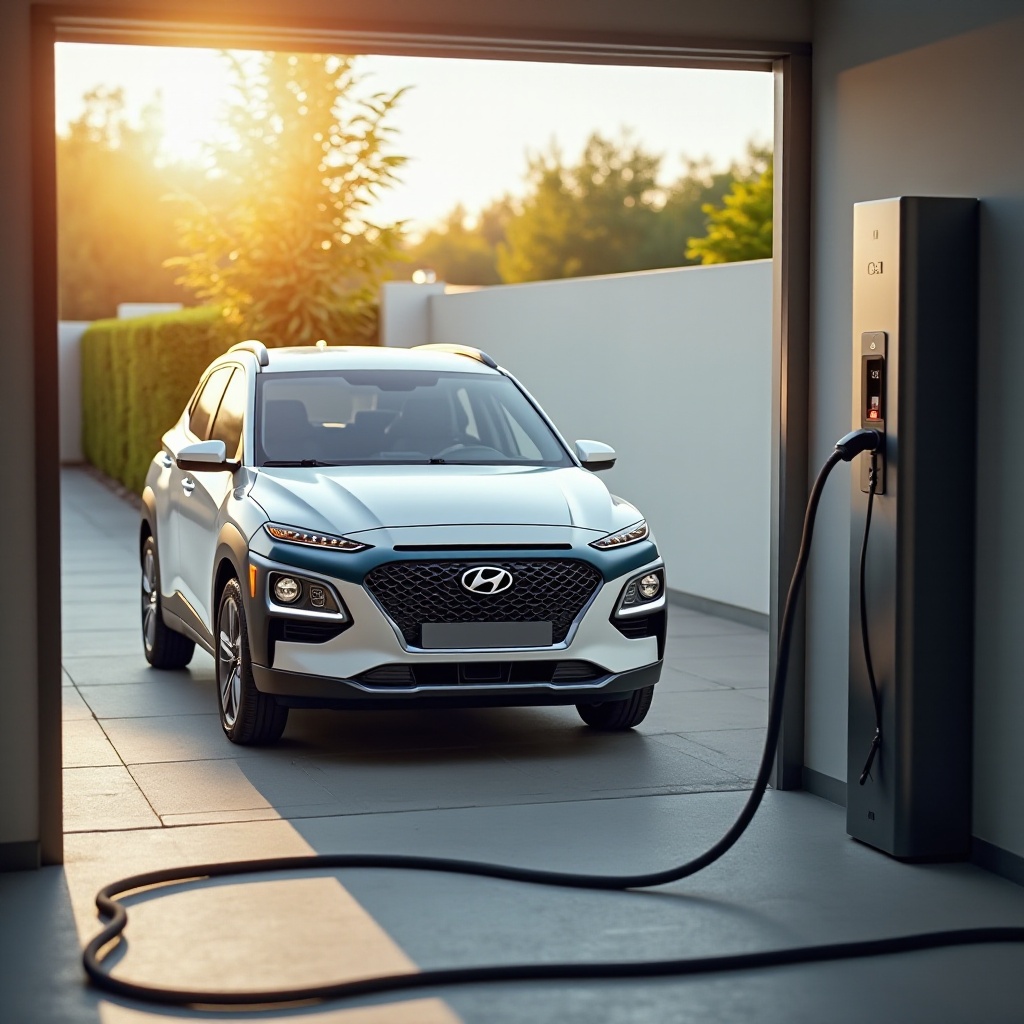 Hyundai Kona sähkön latausaika kotona