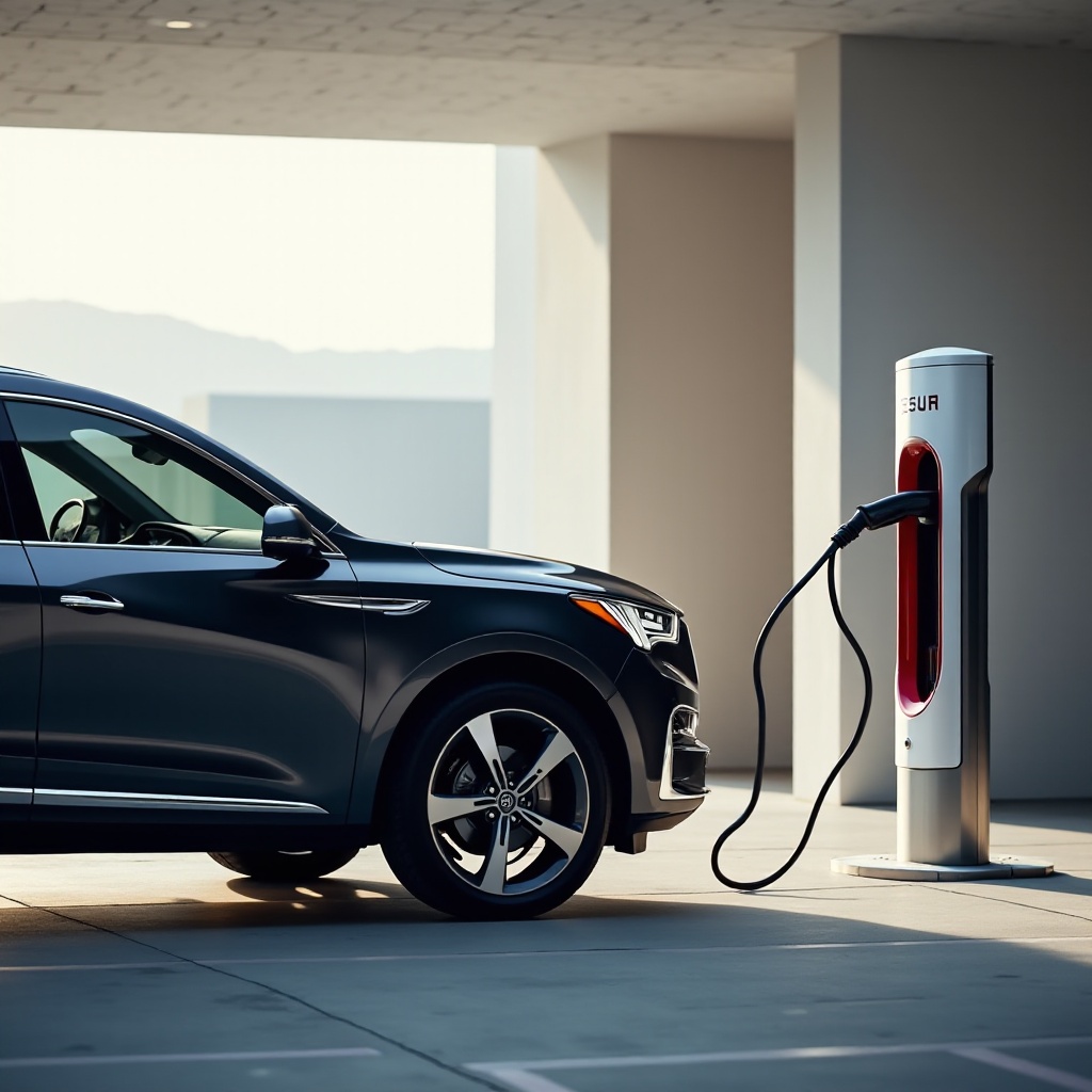 charger l'Acura ZDX à la superchargeuse Tesla