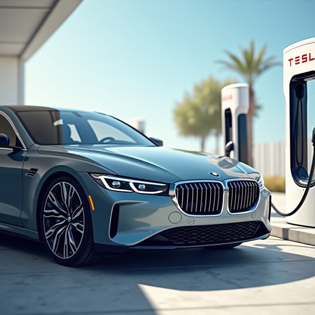 lataa BMW Teslan superlaturilla