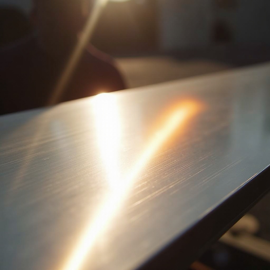 l'acciaio inossidabile si riscalda al sole
