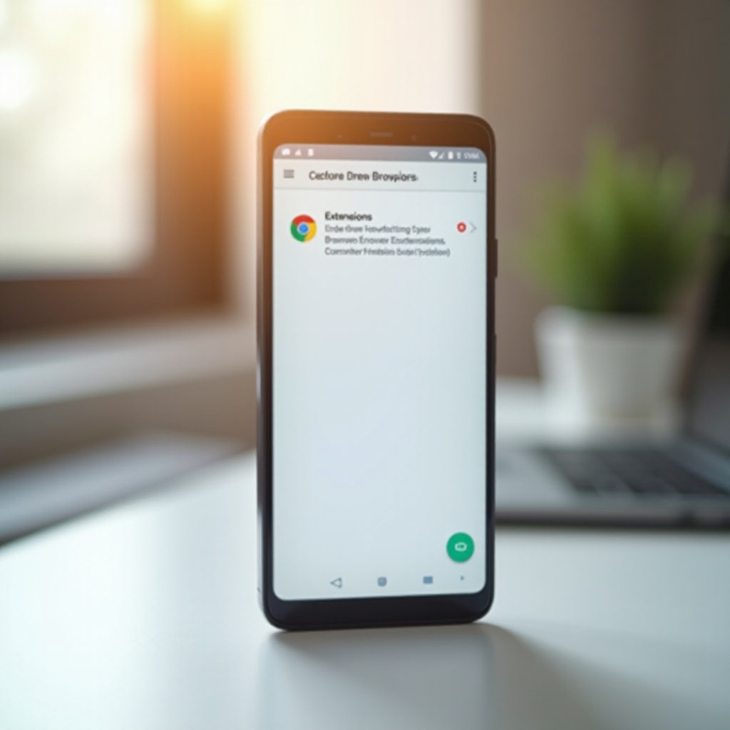 cómo acceder a una extensión de navegador en mi teléfono