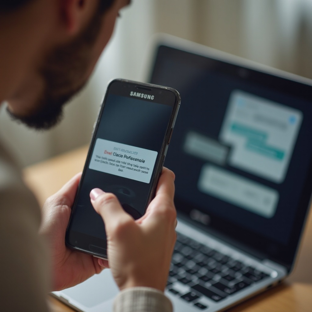 o aplicativo de mensagens do Chromebook não funciona em telefones Samsung
