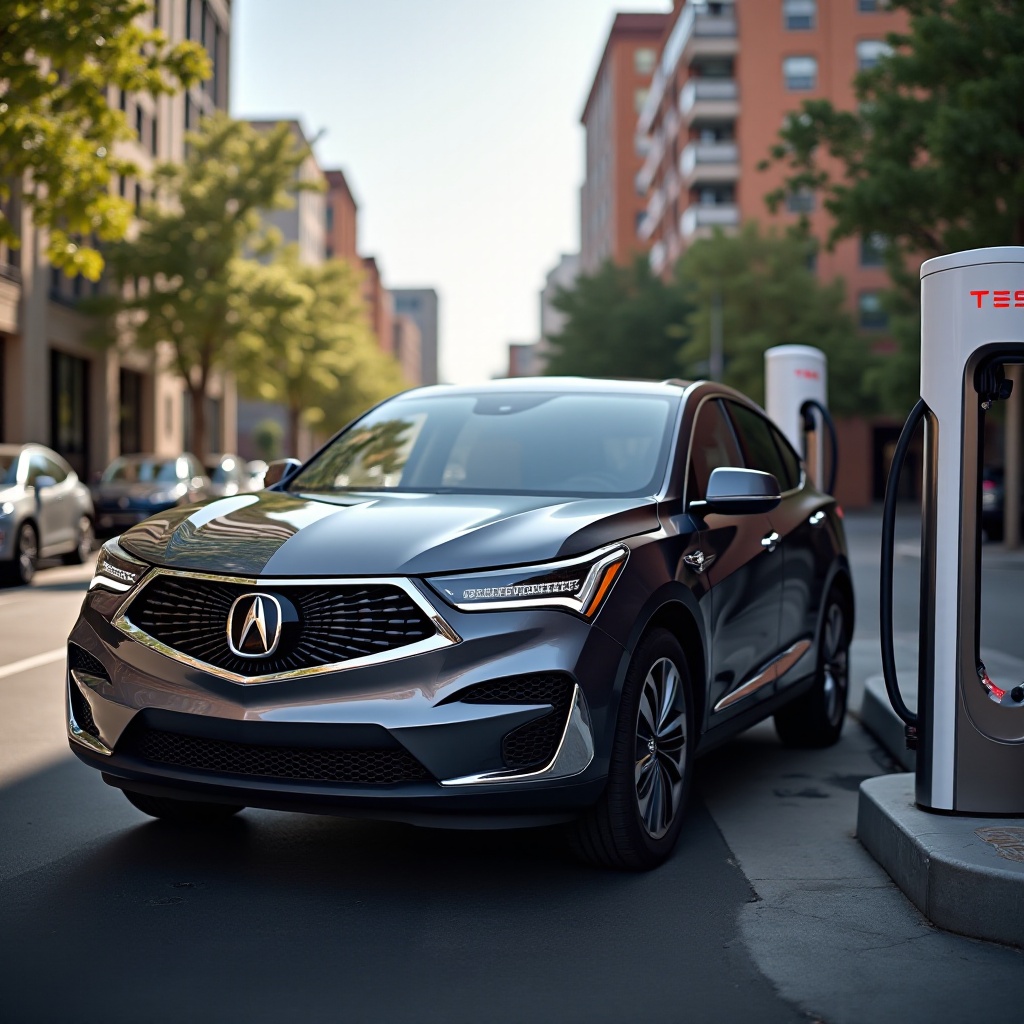 caricare l'Acura ZDX al Tesla Supercharger