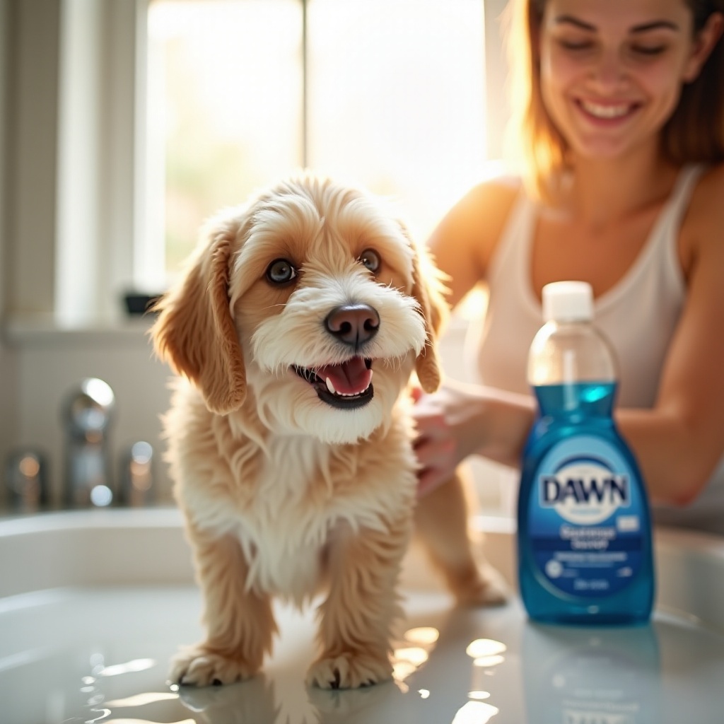 ¿puedo usar jabón para platos Dawn para lavar a mi perro?