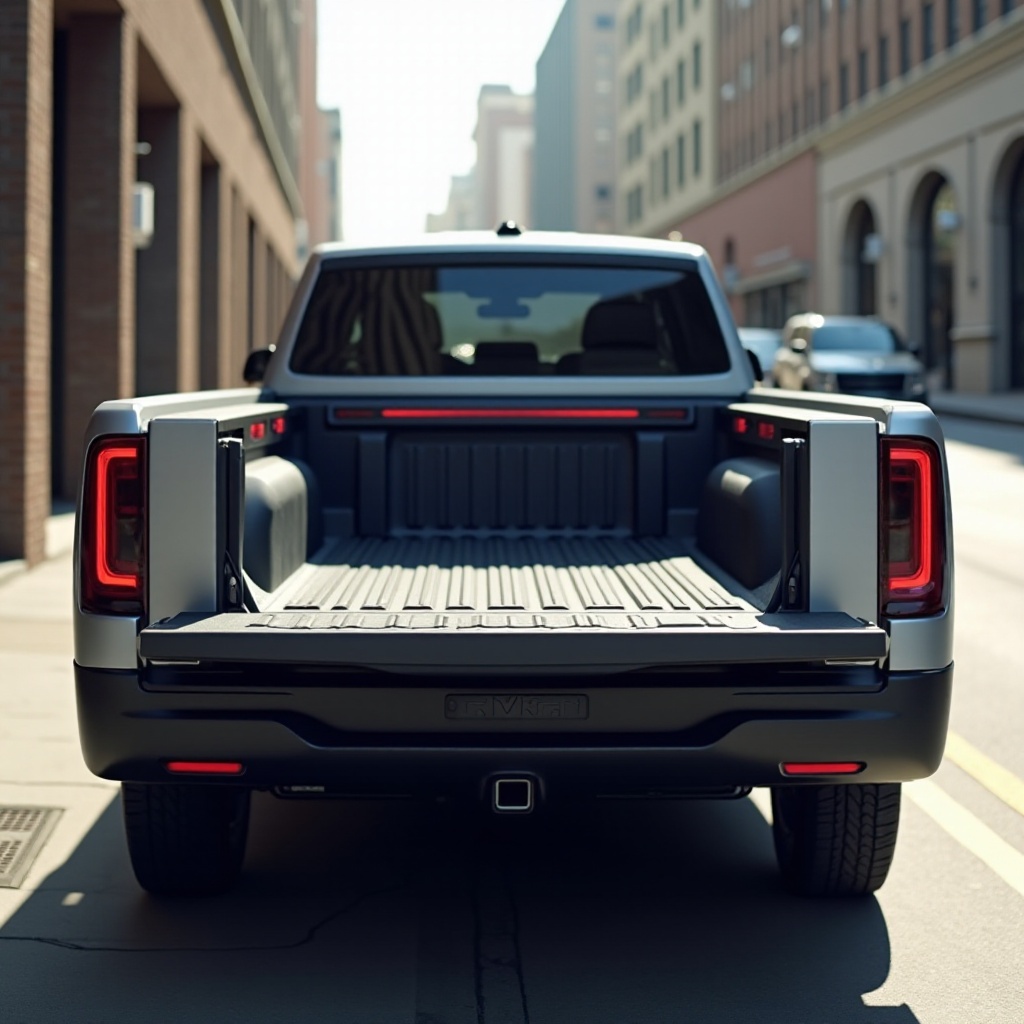 dimensions du plateau du camion rivian r1t
