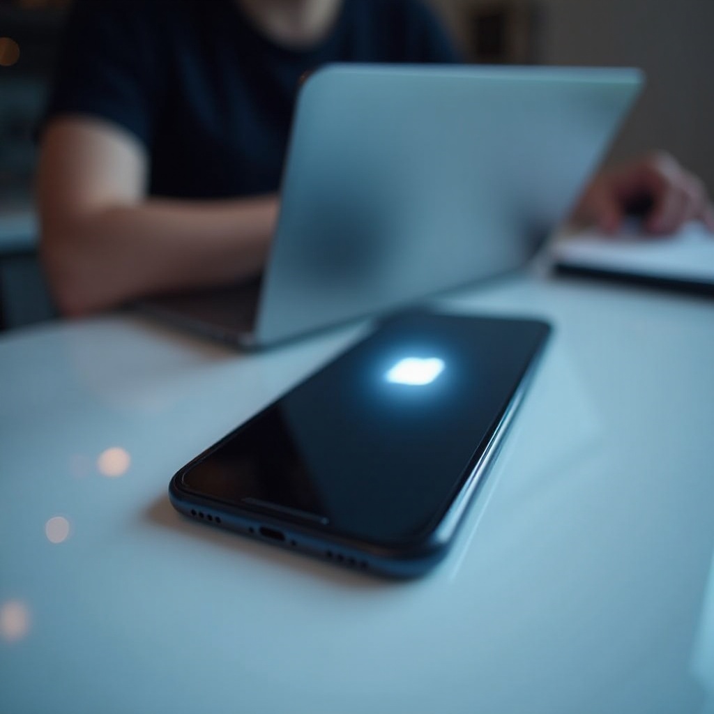 schermo dell'iPhone lampeggia bianco