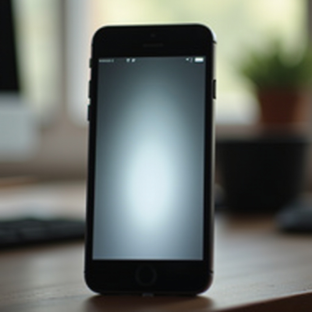 iPhone-scherm knippert wit