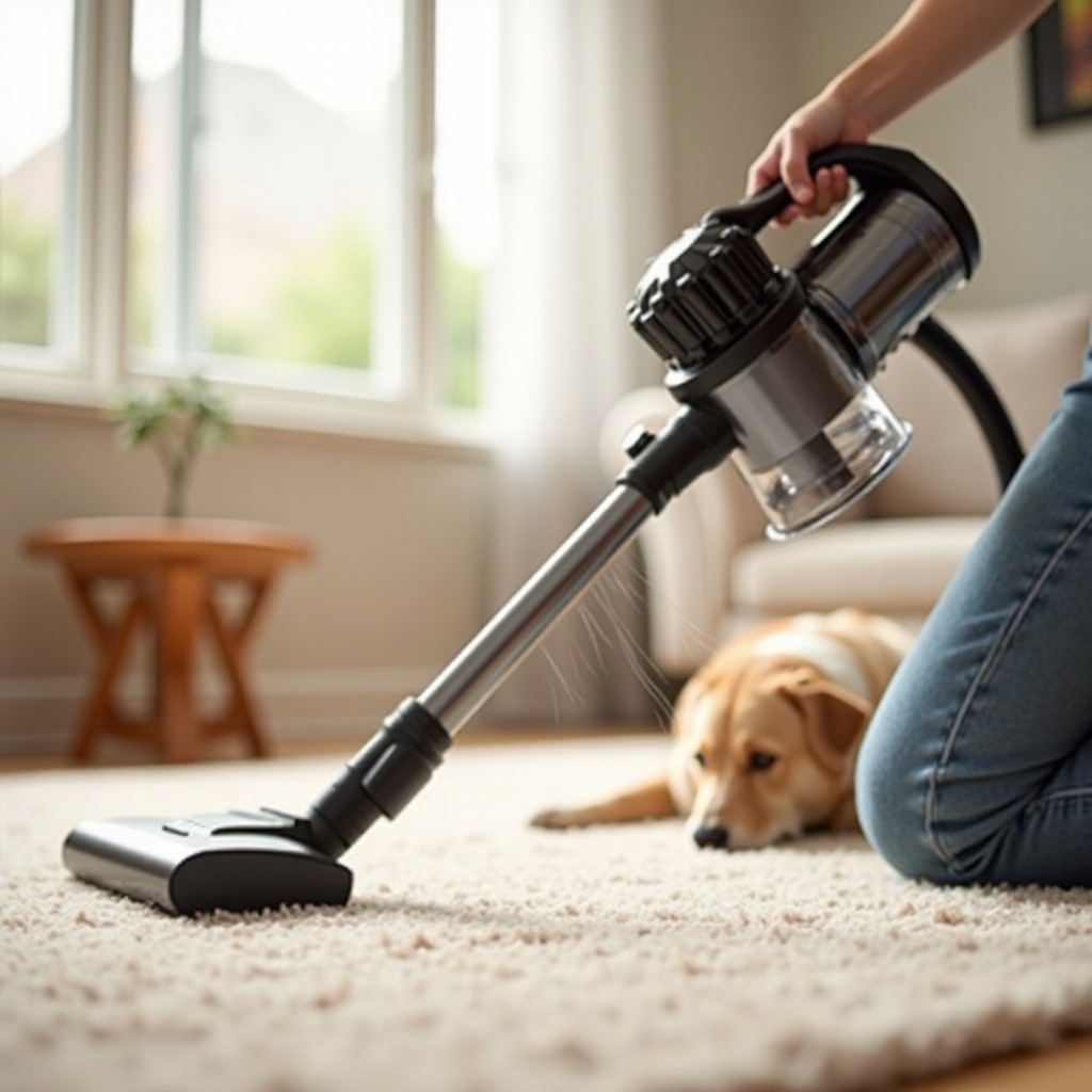 aspirapolvere portatile per peli di animali