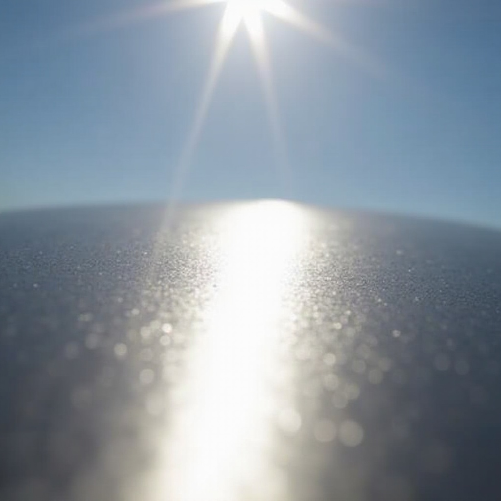 o aço inoxidável esquenta ao sol