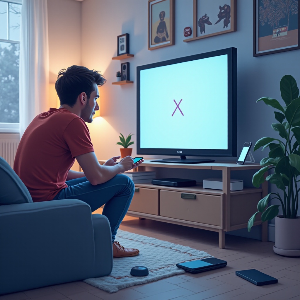 la TV Vizio non appare sul cast