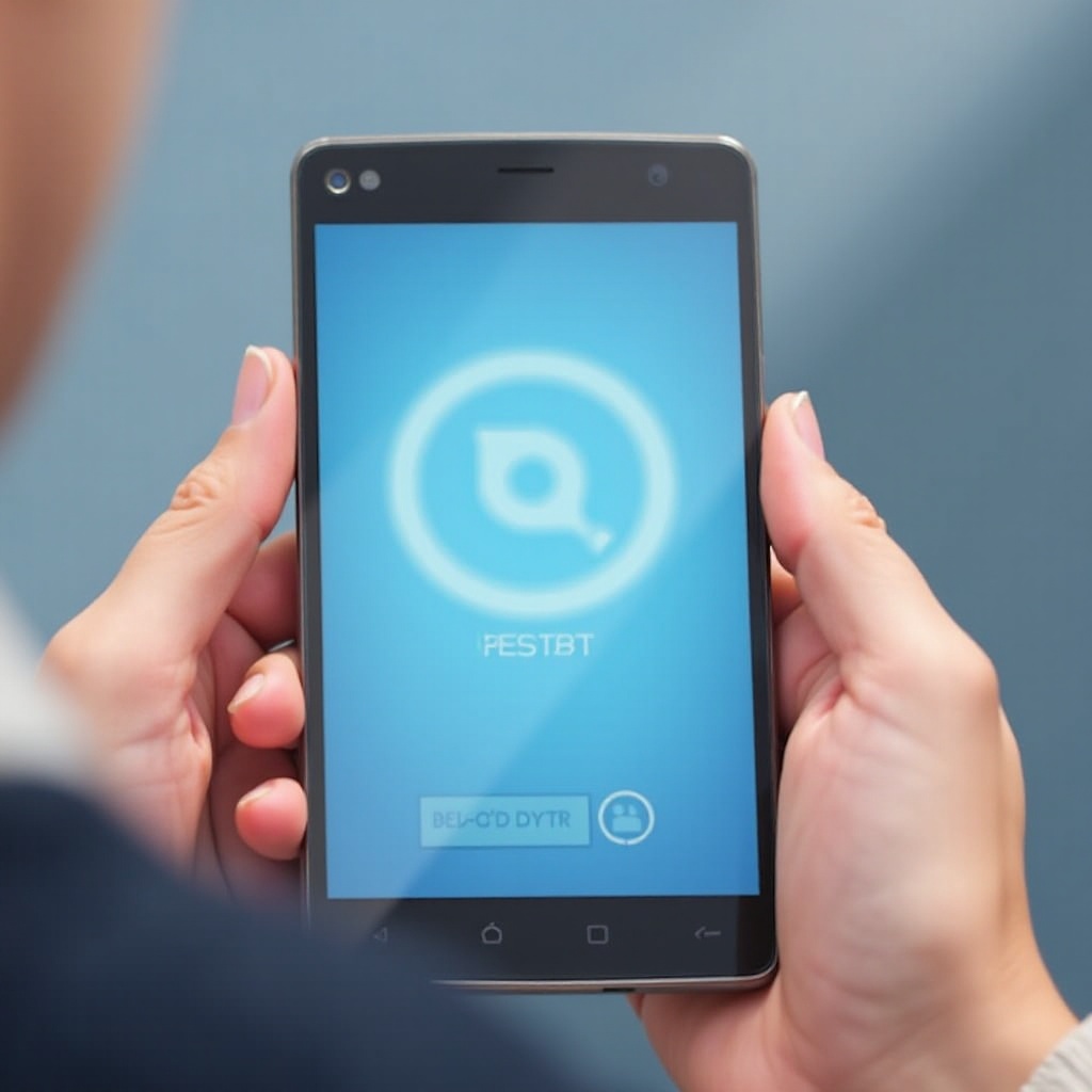 come riavviare il telefono blu