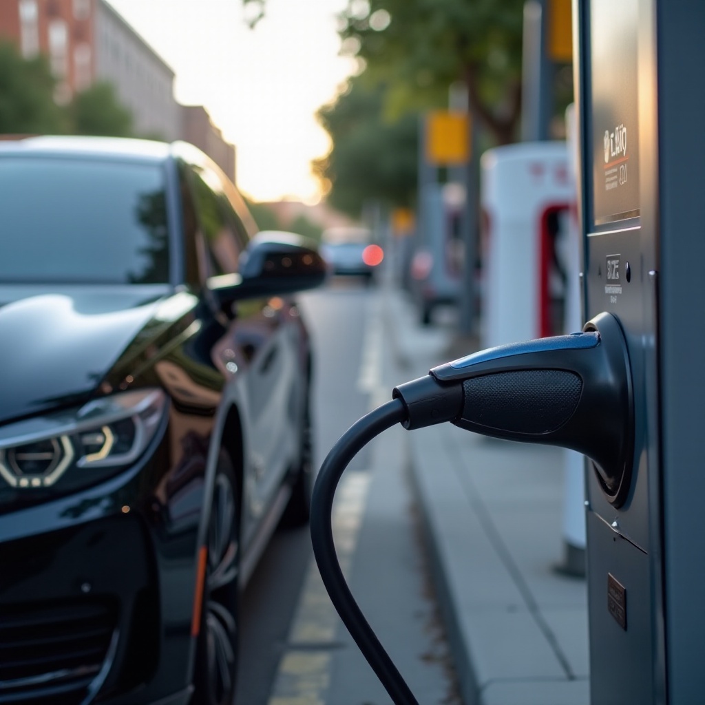 BMW am Tesla Supercharger laden