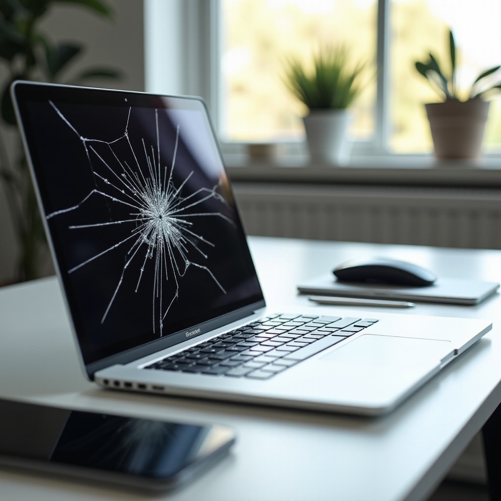 kapot scherm van MacBook Pro