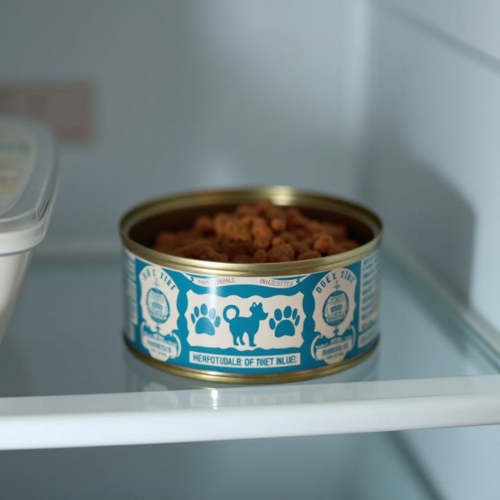 how to store wet dog food after opening