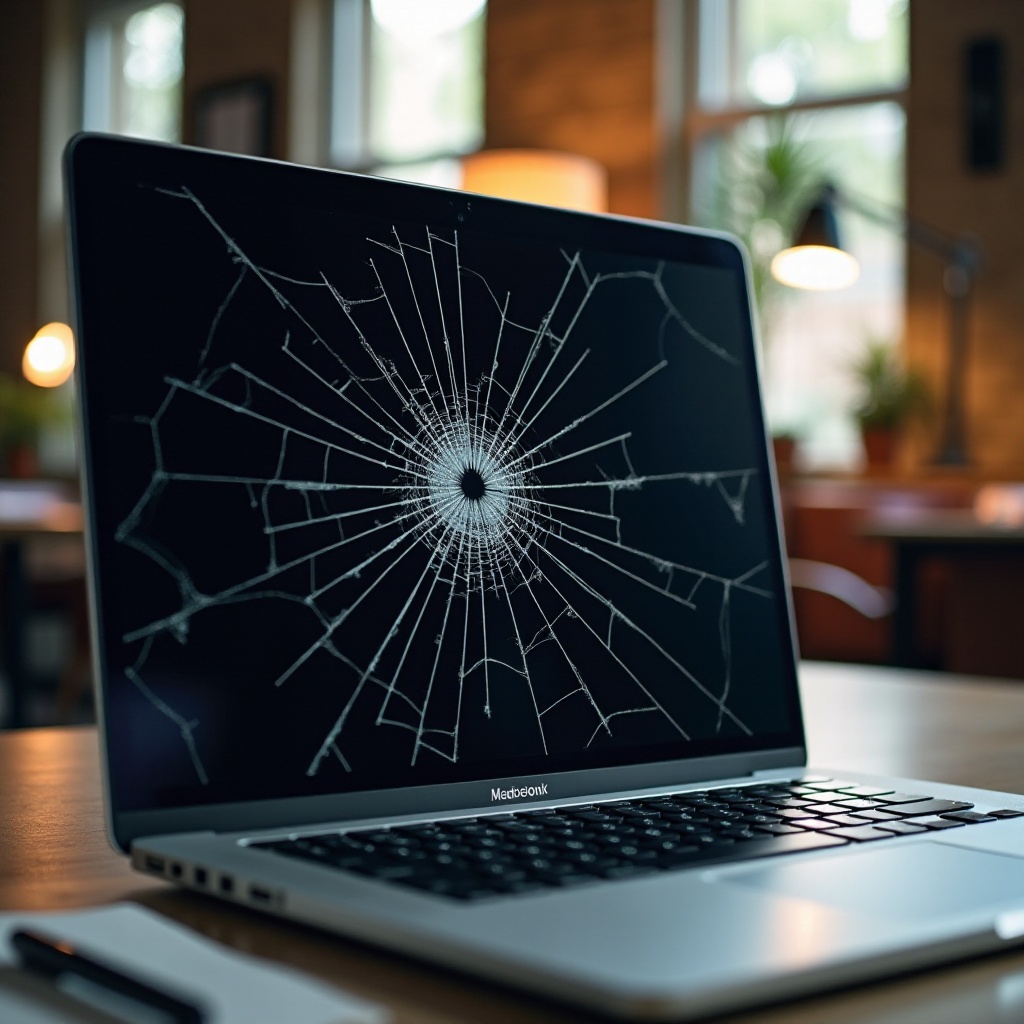 MacBook Pron rikkoutunut näyttö