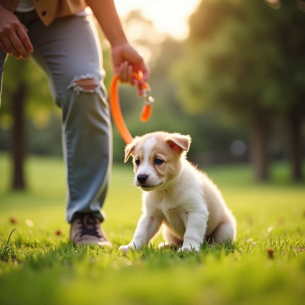 wann man beginnen soll, den Welpen an der Leine zu trainieren