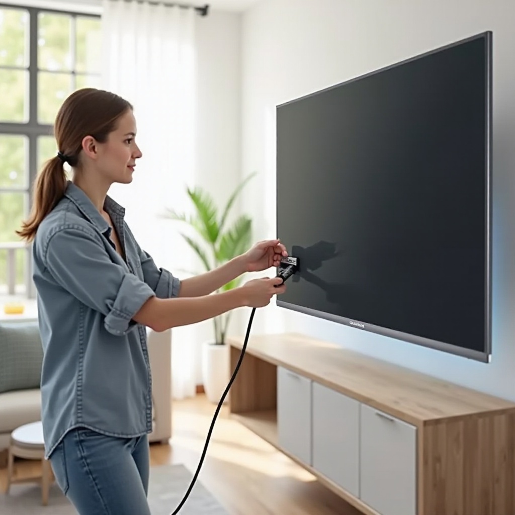 hoe een kabel aan een smart-tv te koppelen