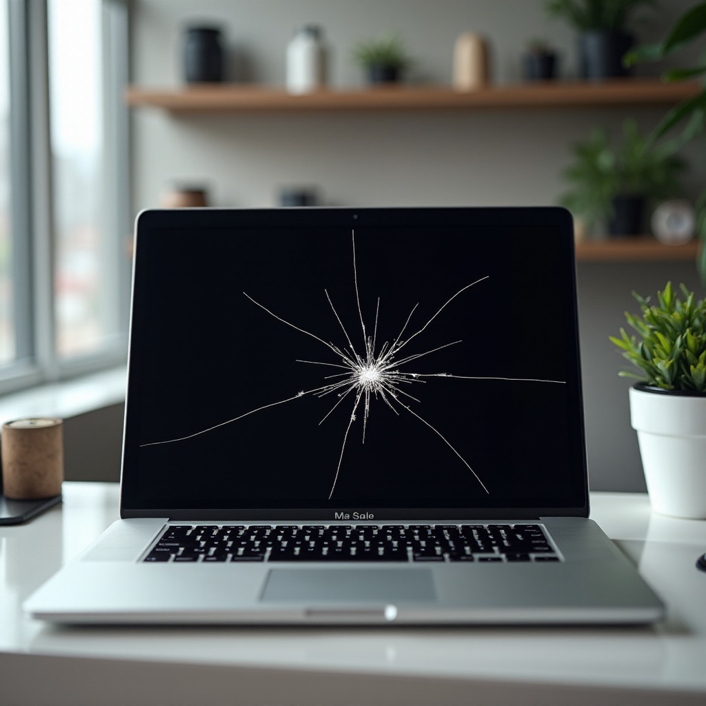 macbook pro broken screen