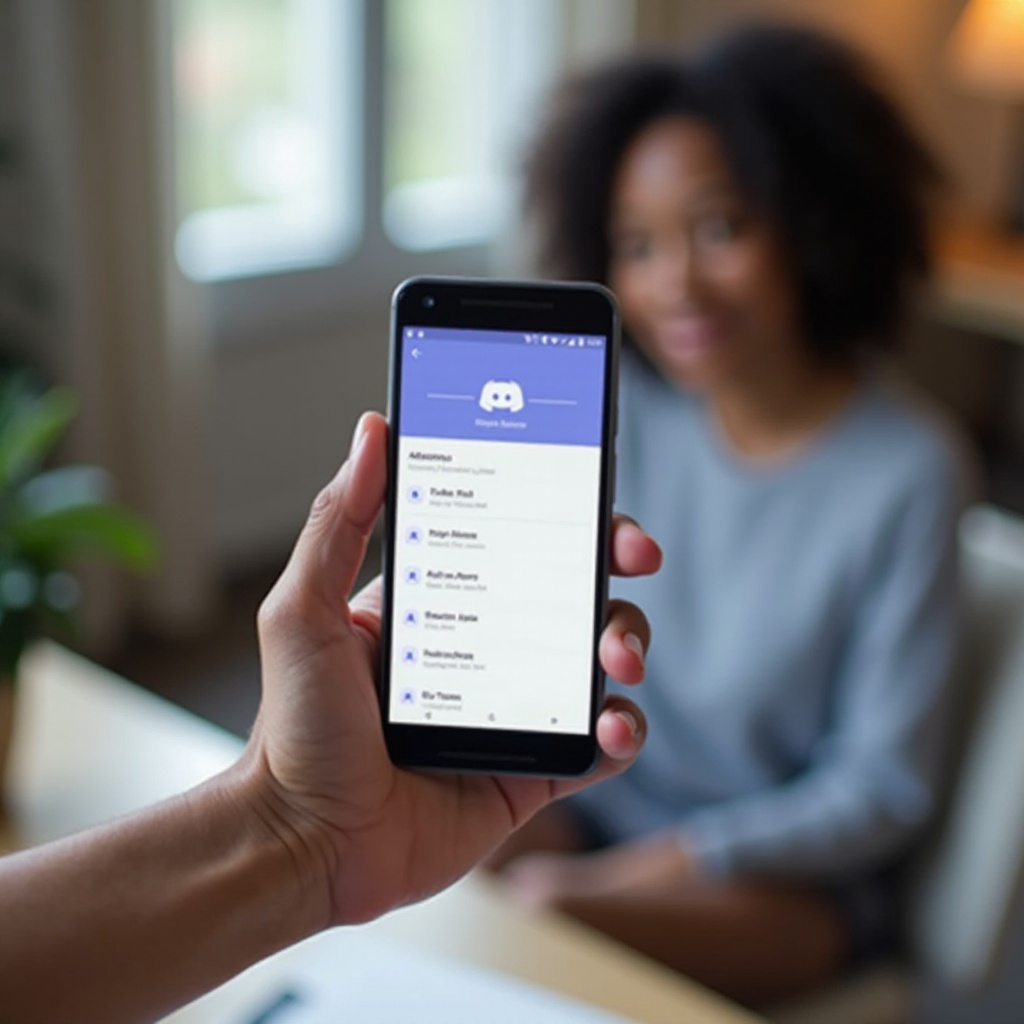 como faço para conectar meu Discord ao meu telefone Android