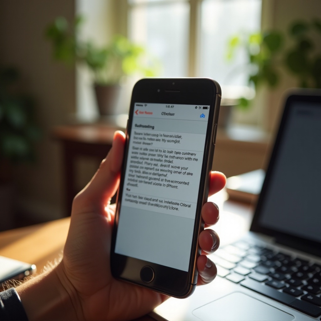 las notas compartidas en el iPhone no funcionan