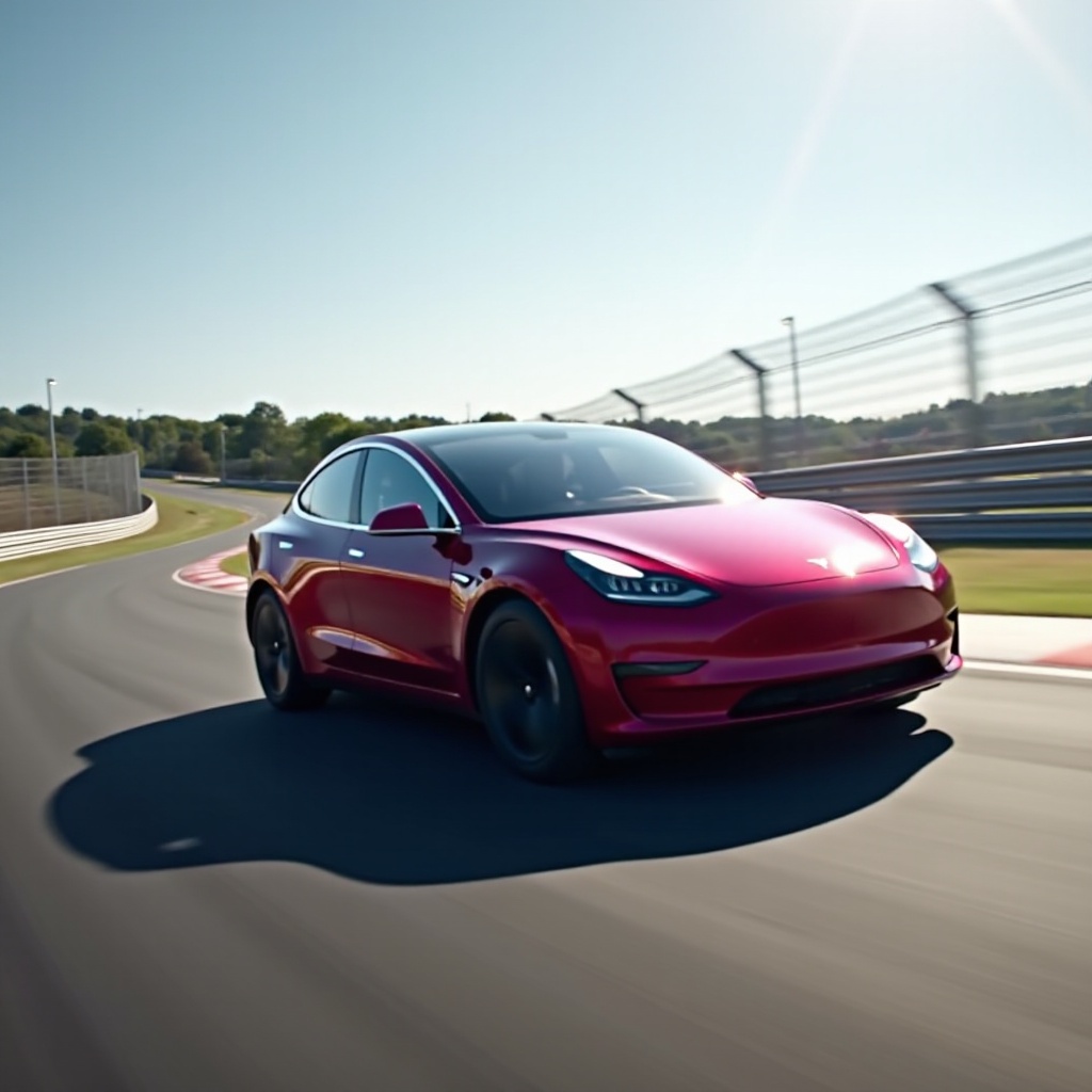 model y prestaties track-modus