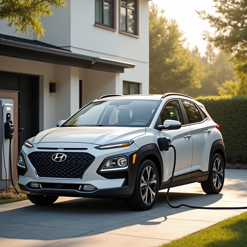 Ladezeit der Hyundai Kona Elektro zu Hause