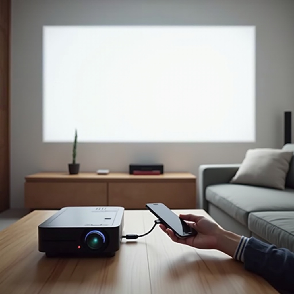 kuinka yhdistää älypuhelin projektoriin