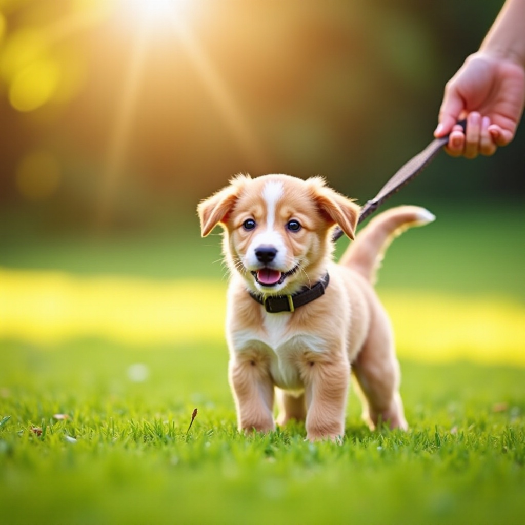quando começar a treinar o filhote na coleira
