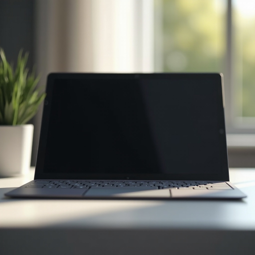 screen on surface pro is black