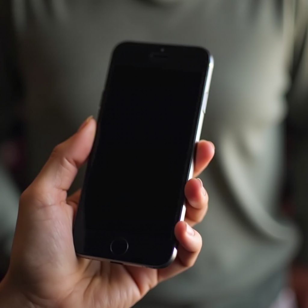 iPhonen kamera näyttää mustan näytön