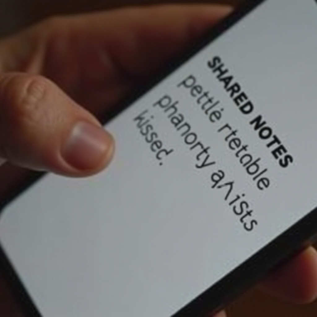geteilte Notizen auf dem iPhone funktionieren nicht