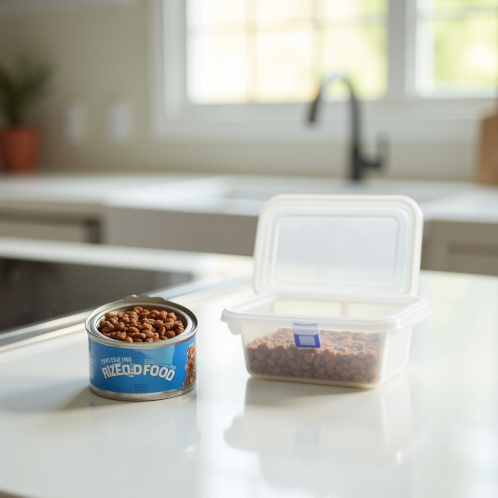 how to store wet dog food after opening