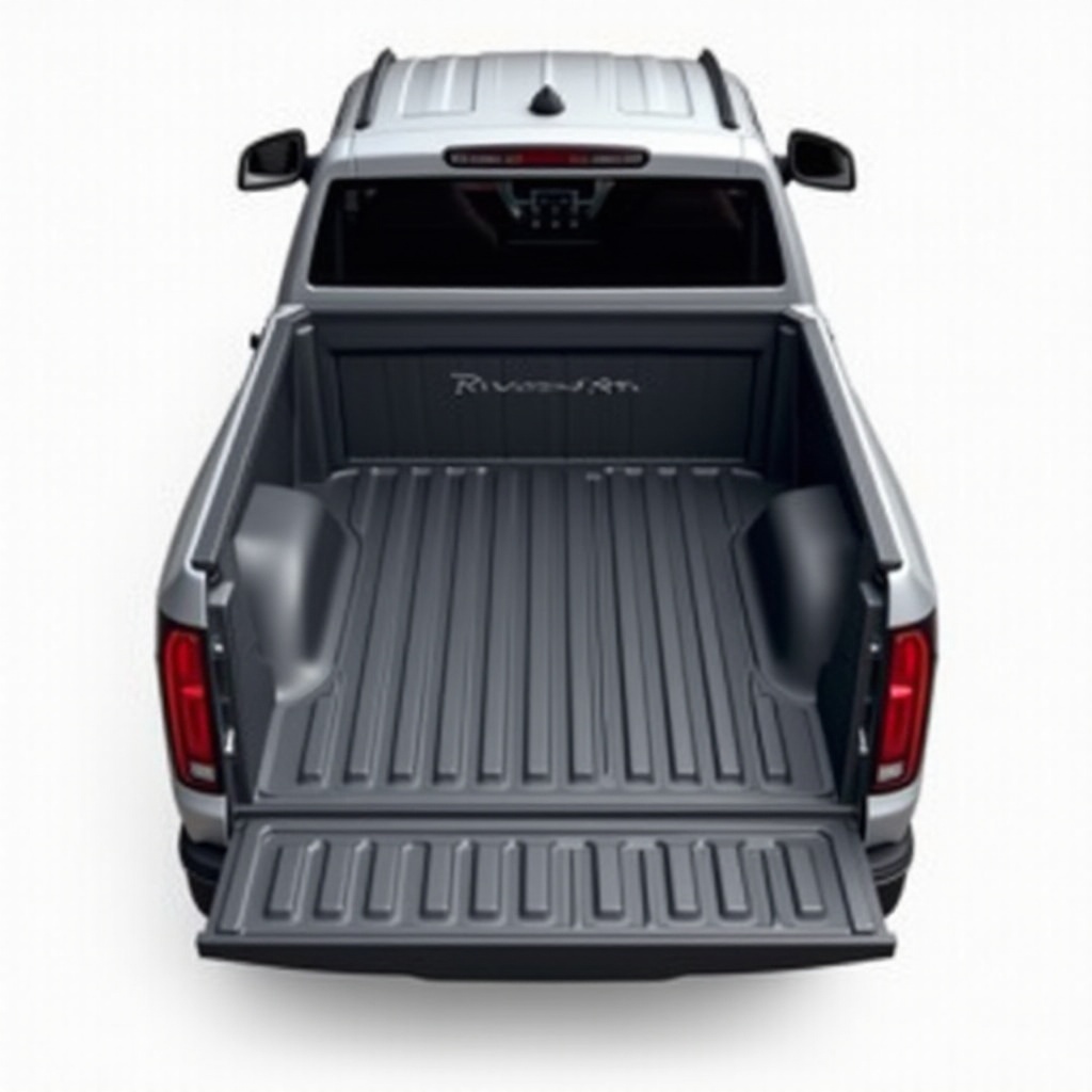 dimensiones de la caja de la camioneta Rivian R1T