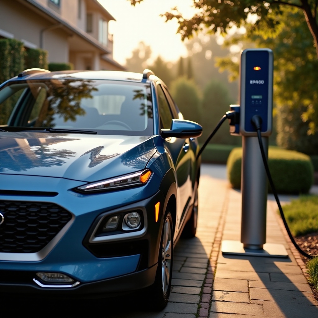 Ladezeit der Hyundai Kona Elektro zu Hause