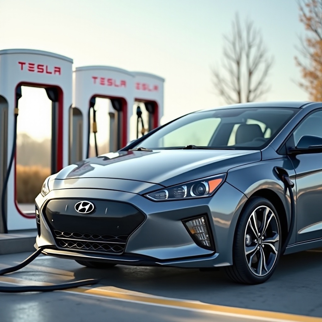 adaptador de supercargador para Ioniq 5 Tesla