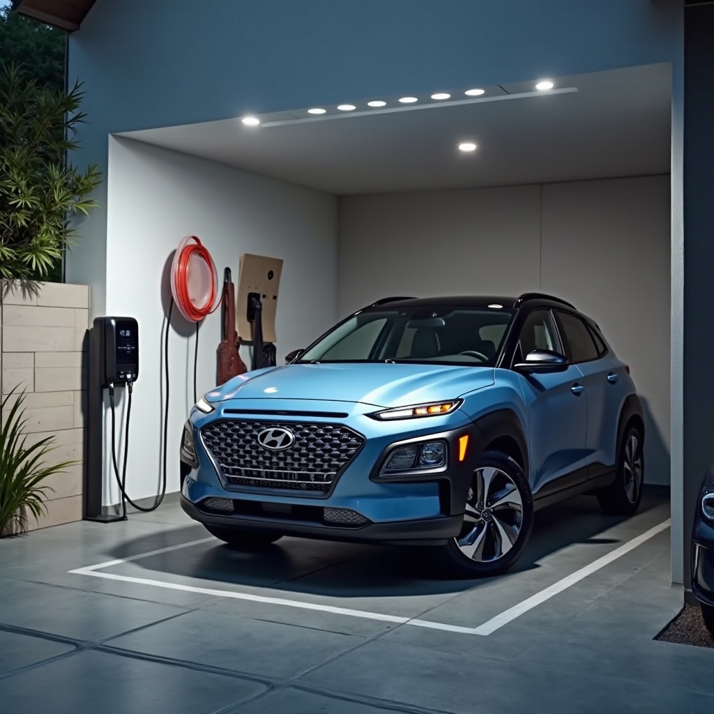tiempo de carga del Hyundai Kona eléctrico en casa