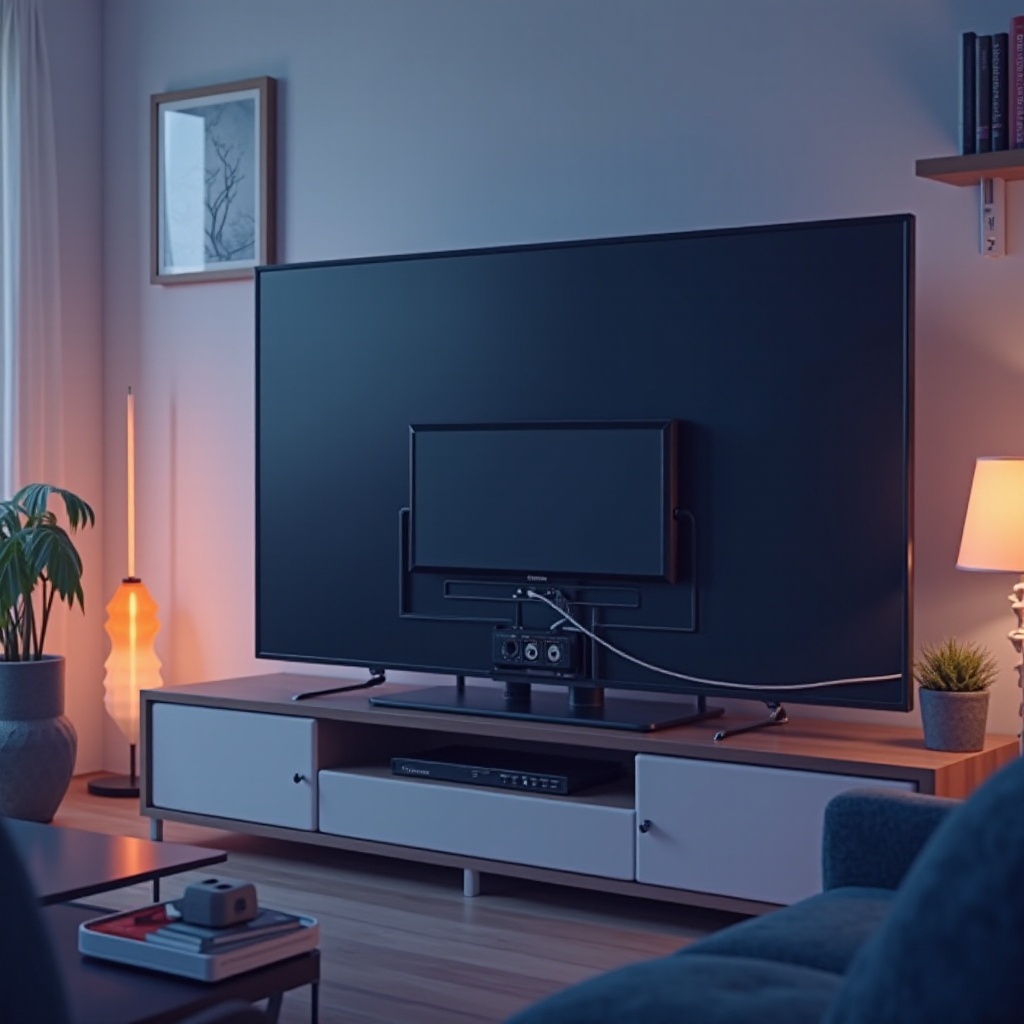 wie man ein Kabel an einen Smart-TV anschließt