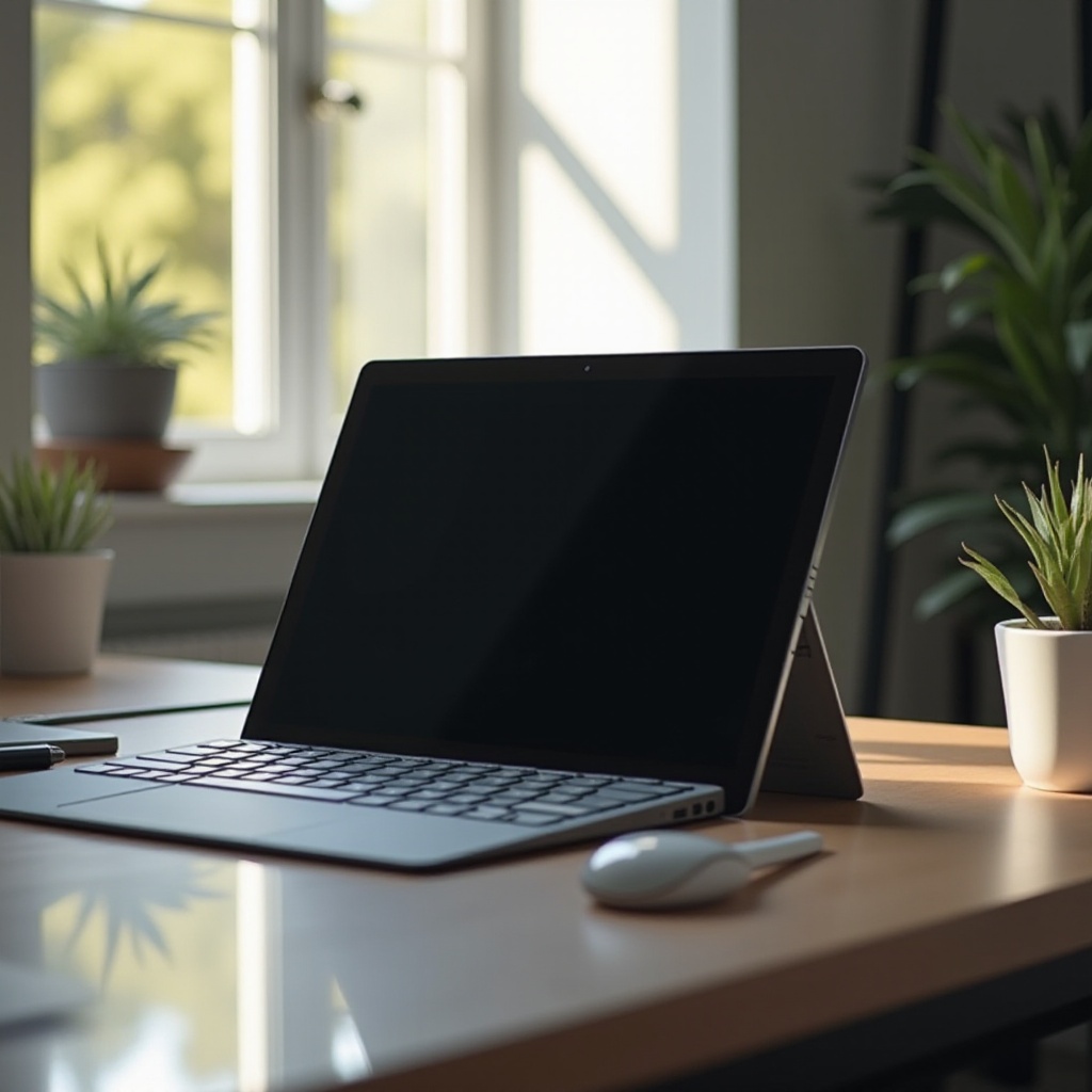 der Bildschirm des Surface Pro ist schwarz