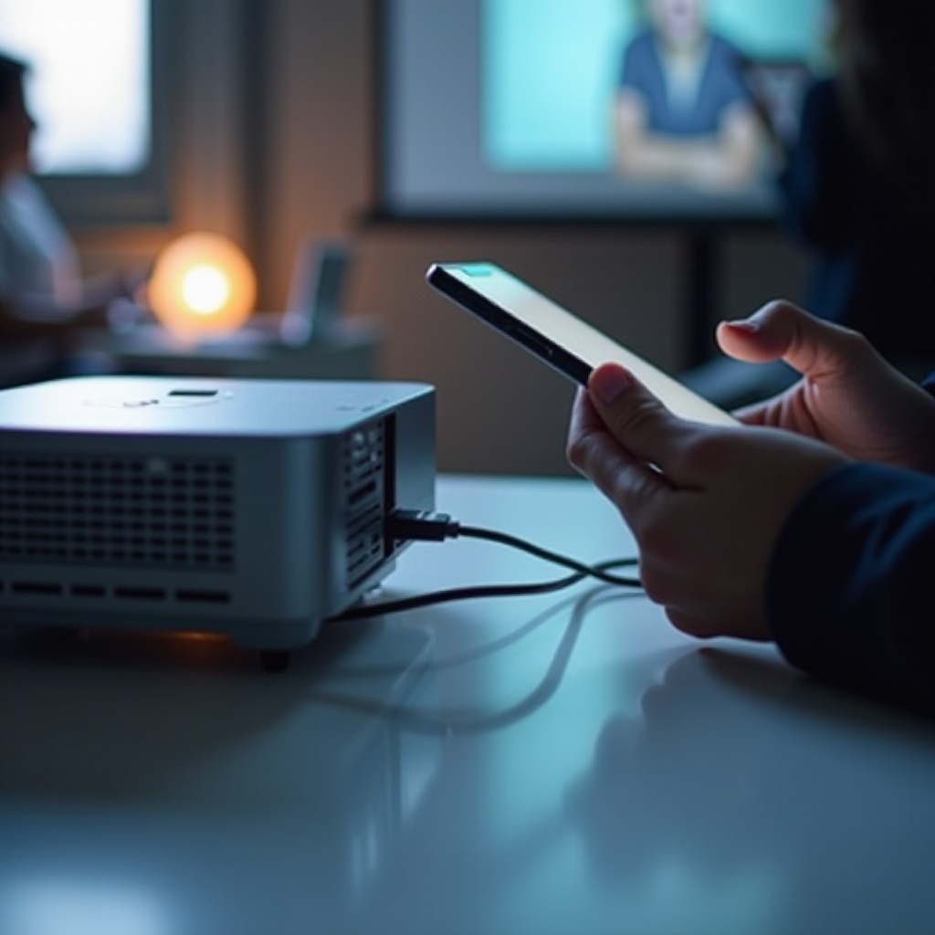 cómo conectar un smartphone a un proyector