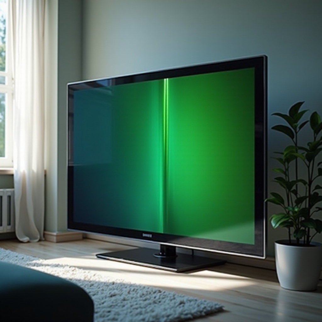grüne Linie auf Samsung-Fernseher