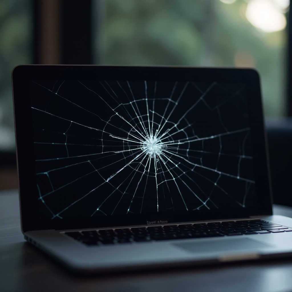 écran cassé de MacBook Pro