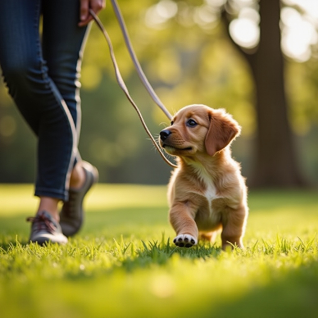 cuándo empezar a entrenar al cachorro con la correa