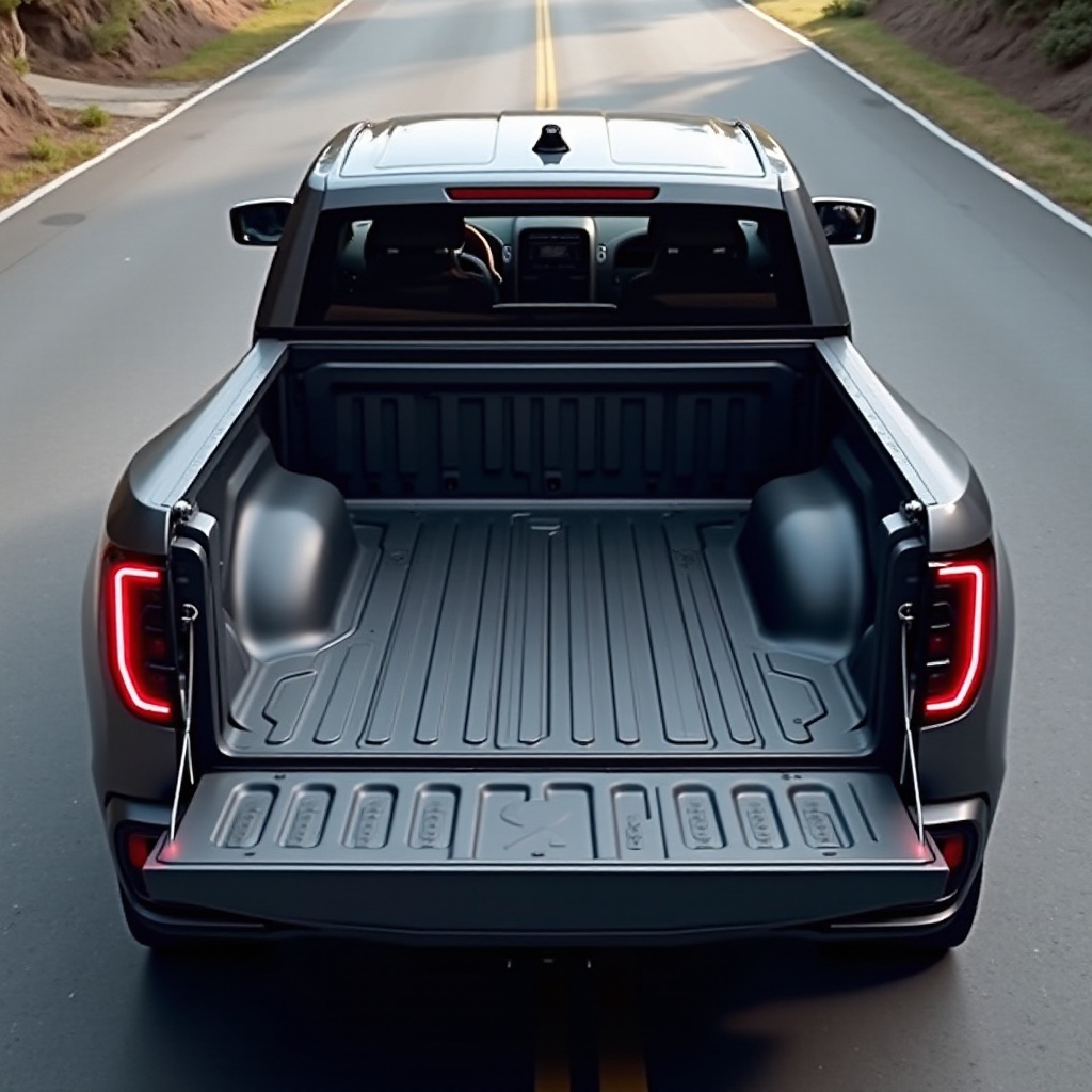 Abmessungen der Ladefläche des Rivian R1T