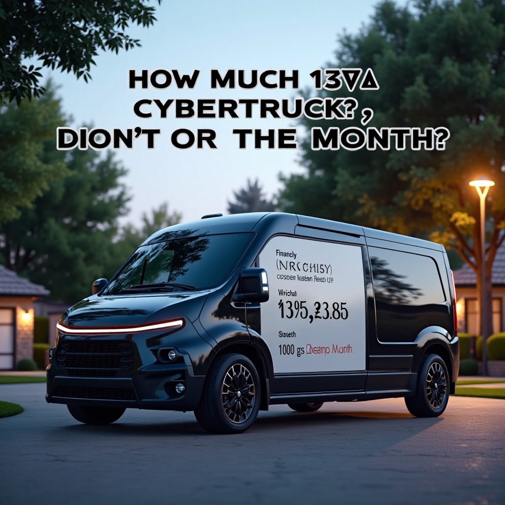 hoeveel kost een cybertruck per maand